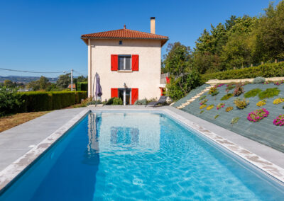 photo immobilier maison avec piscine