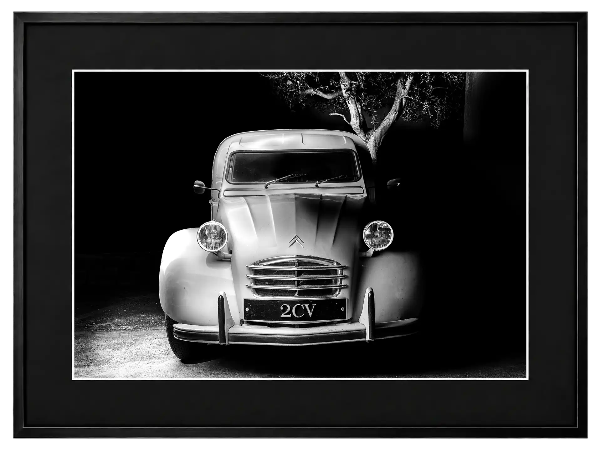 photo studio en exterieur 2cv camionette de face patrice cauleur