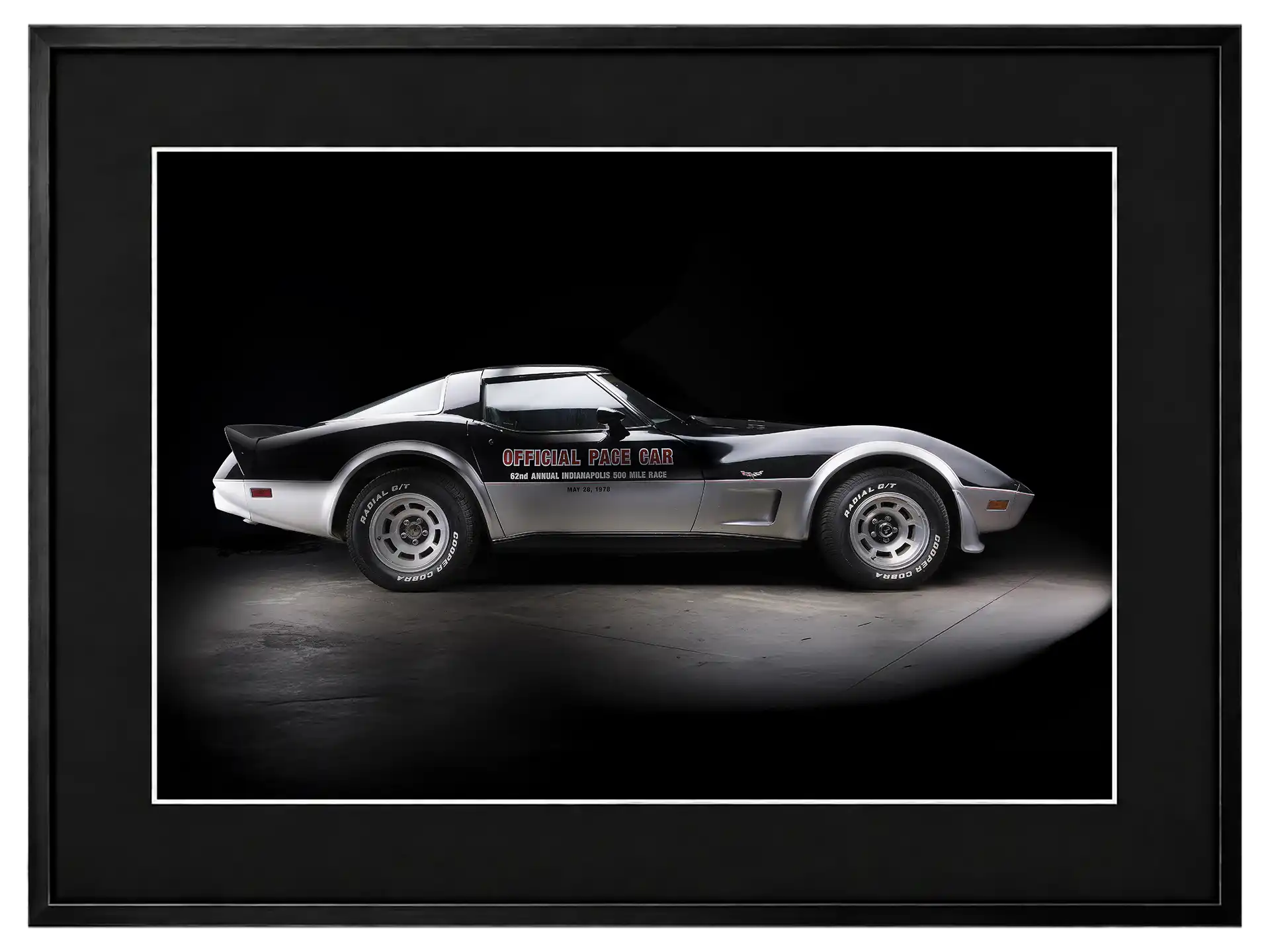 photo studio de la corvette pace car par patrice cauleur