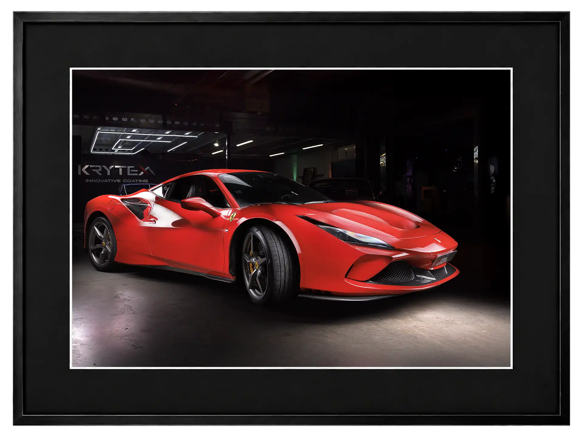 photo studio dans un garage de la ferrari f8 tributo par patrice cauleur<br />
