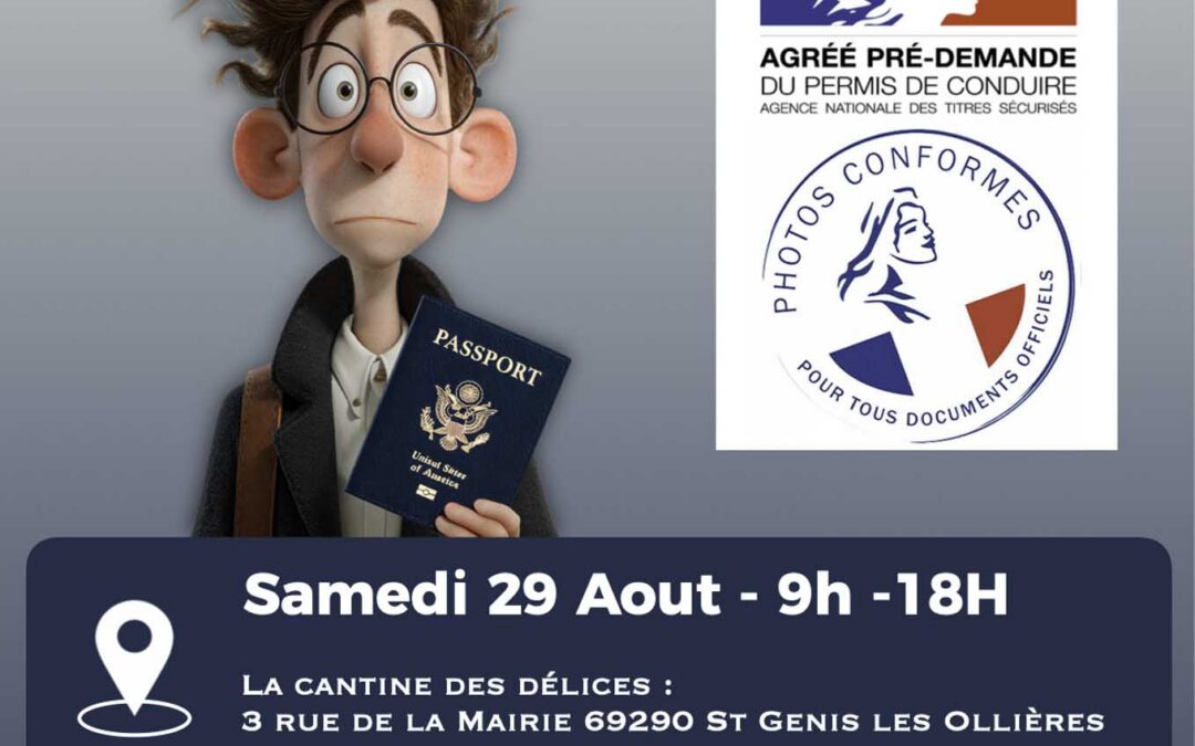 photo d'identité à st genis les ollieres le 29 aout. image d'illustration