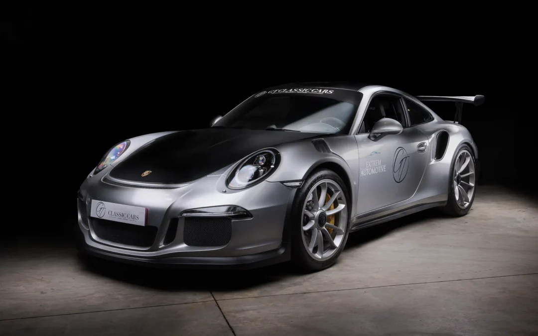 silver pulse, photo artistique d'une porshe réalisé par patrice cauleur
